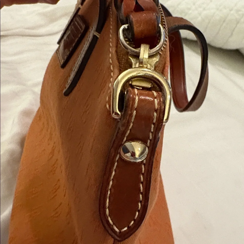 Dooney & Bourke Ruby mini Satchel Crossbody Bag in burnt orange/rust brown - Picture 2 of 16
